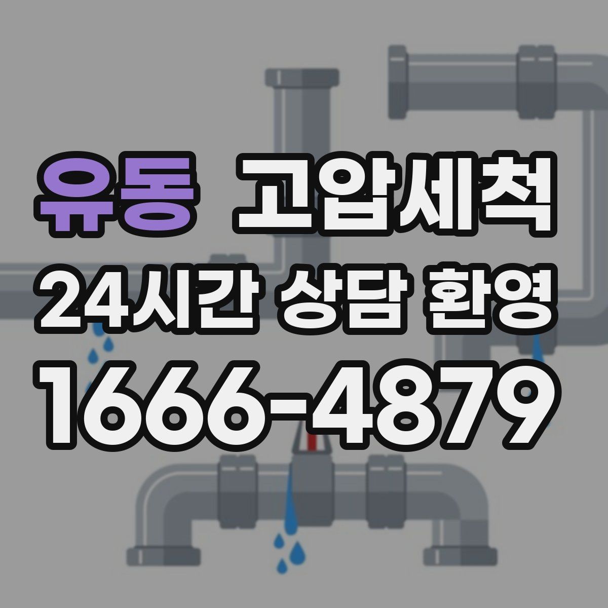 유동 고압세척 화장실 하수구 냄새 새벽 집중 케어