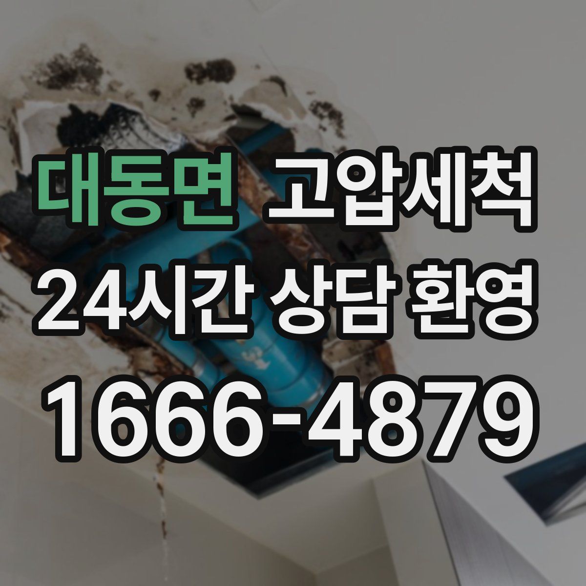 대동면 고압세척