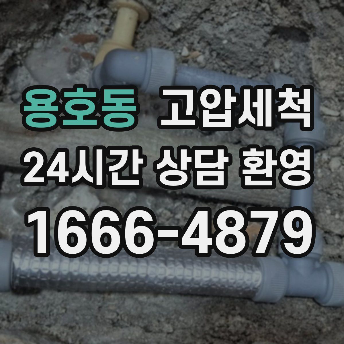 용호동 고압세척