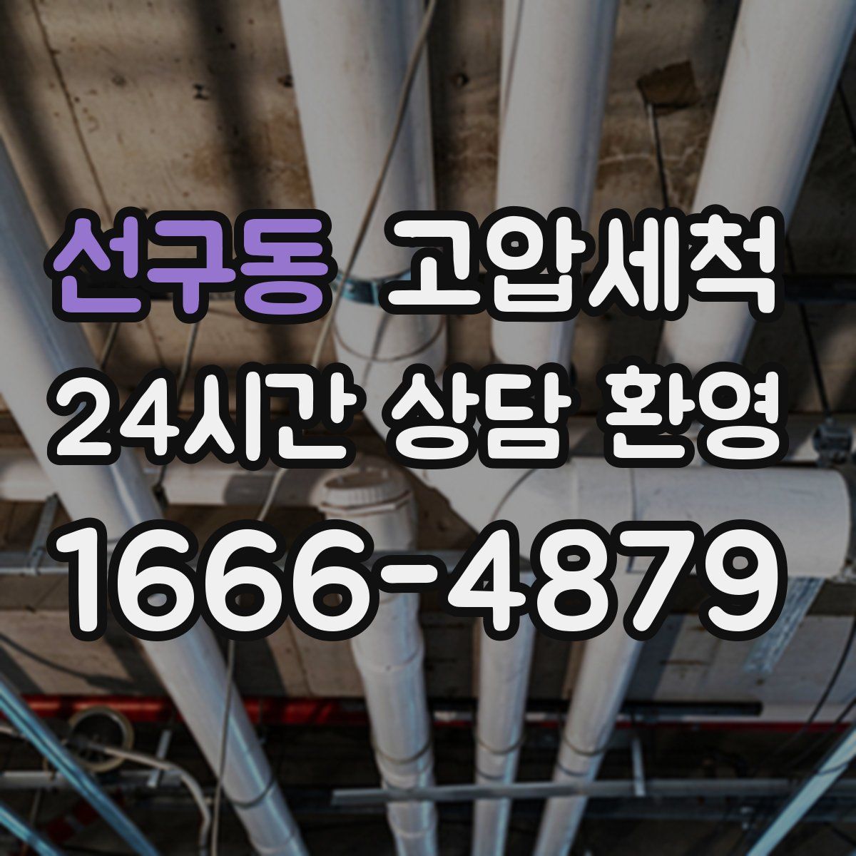 선구동 고압세척