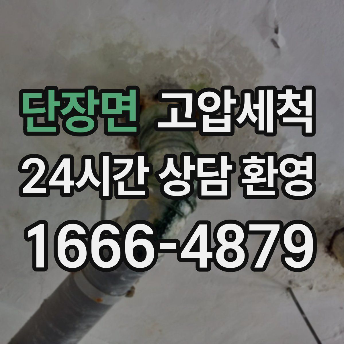 단장면 고압세척