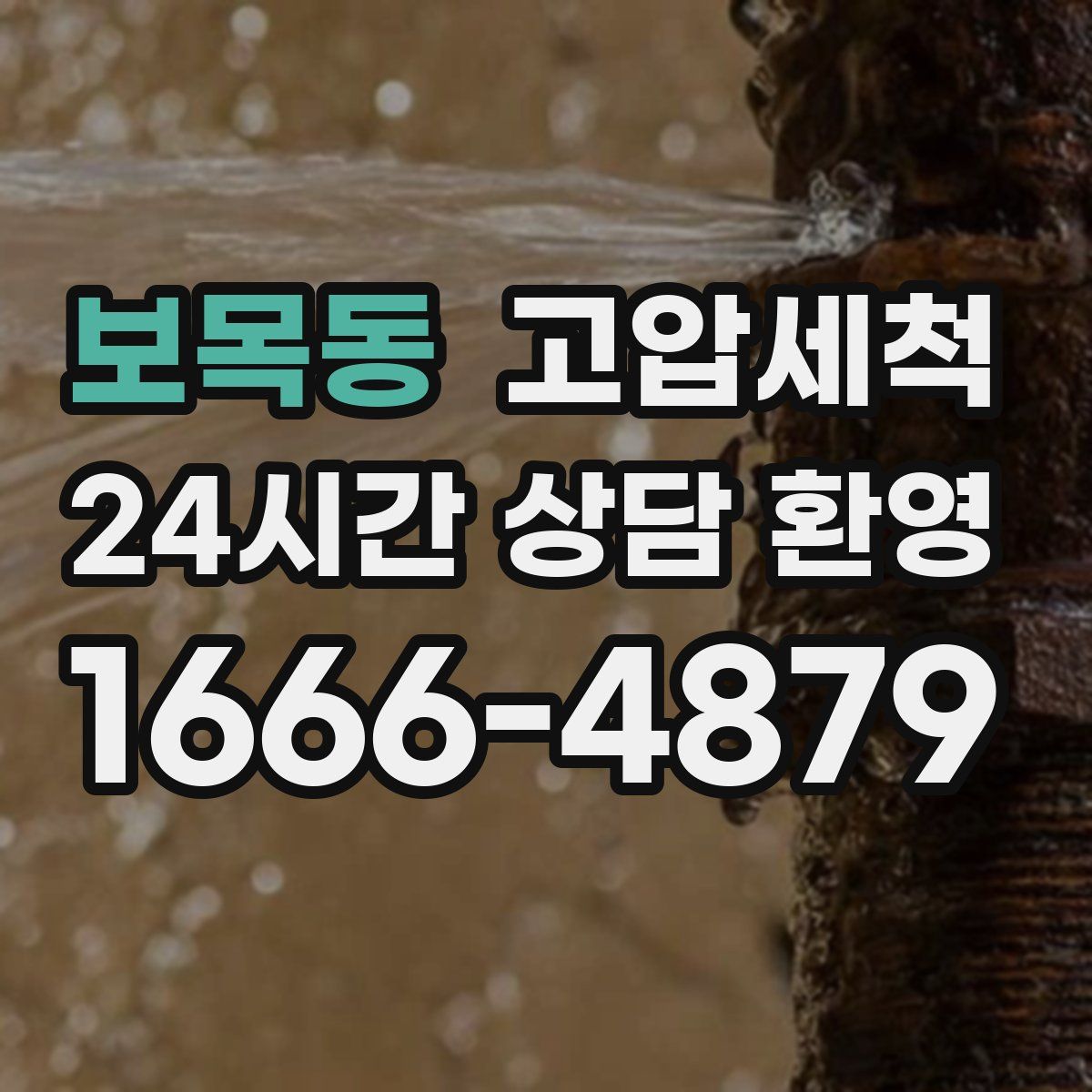 보목동 고압세척