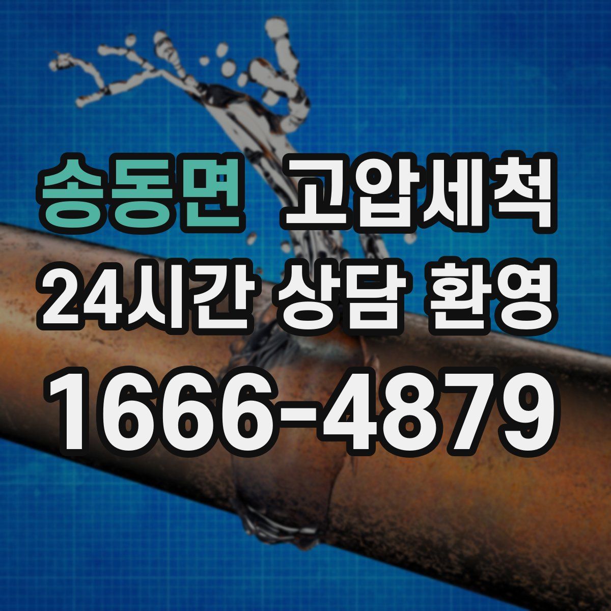 송동면 고압세척