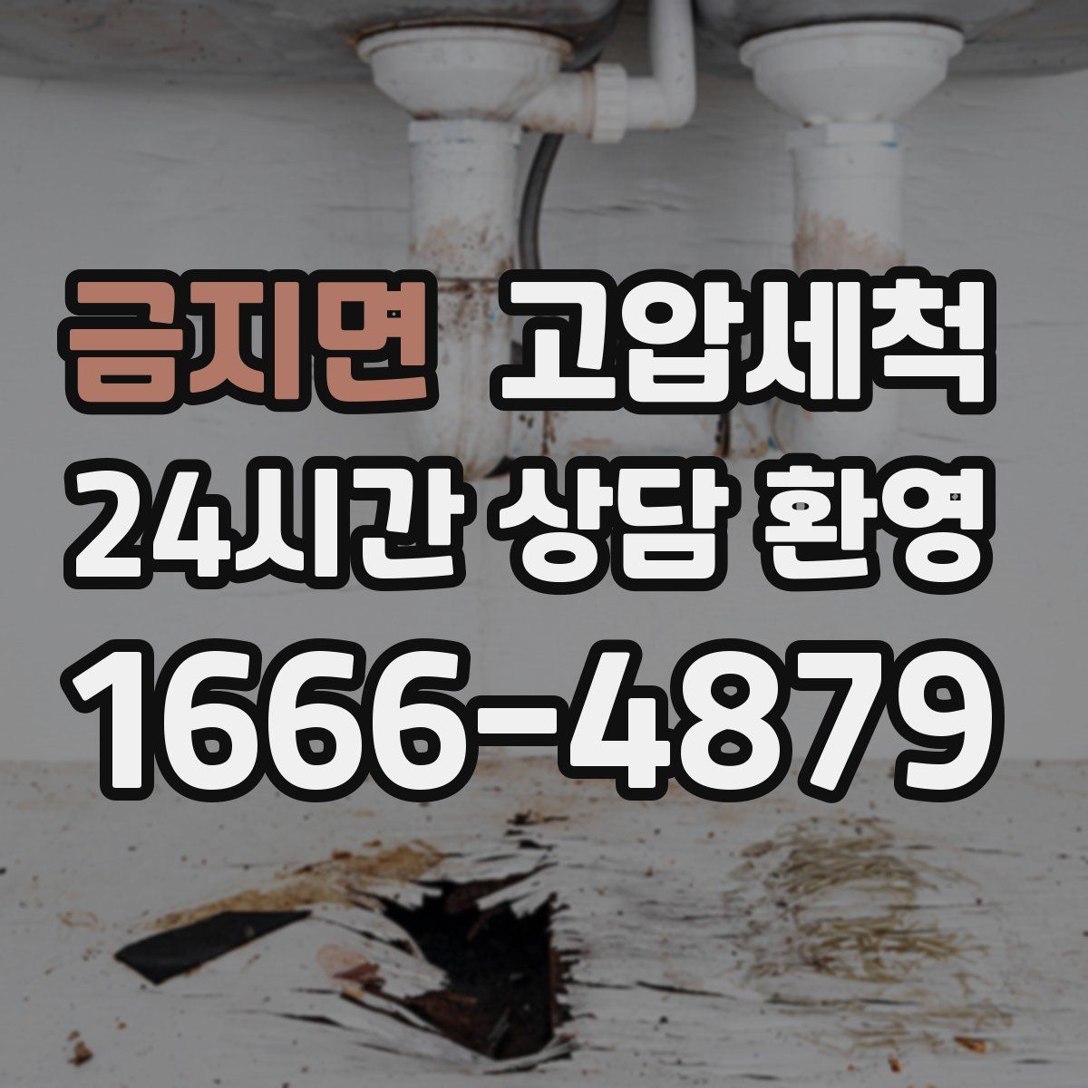 금지면 고압세척