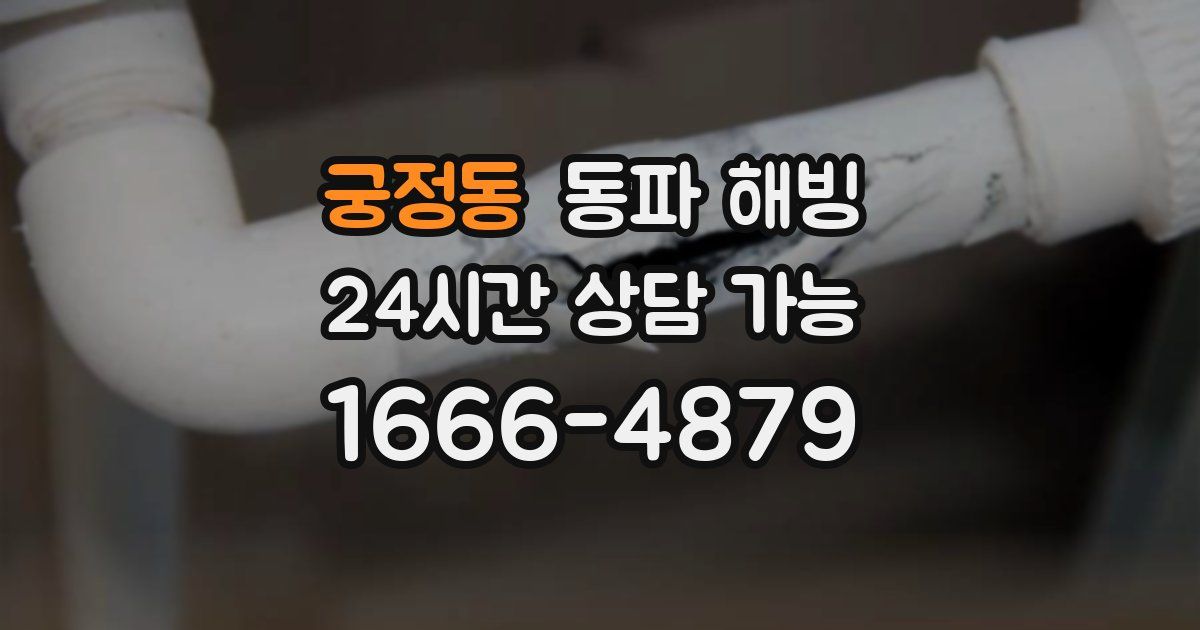 궁정동 동파 해빙