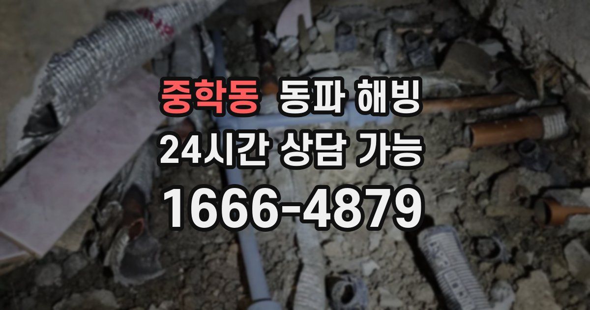 중학동 동파 해빙