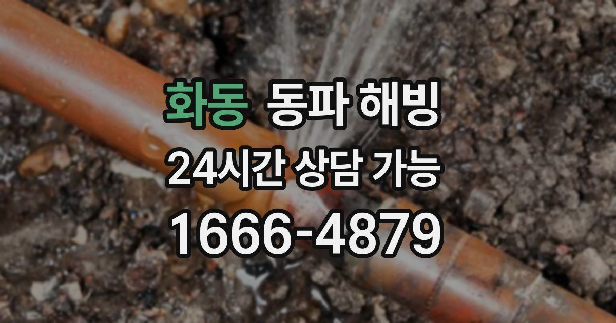 화동 동파 해빙