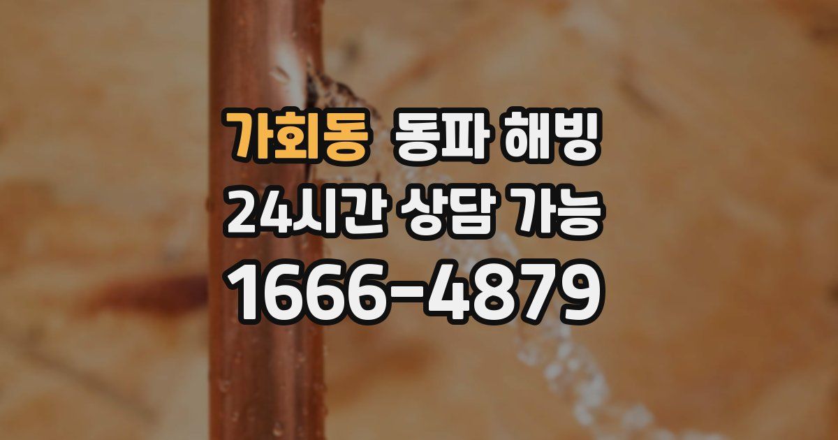 가회동 동파 해빙