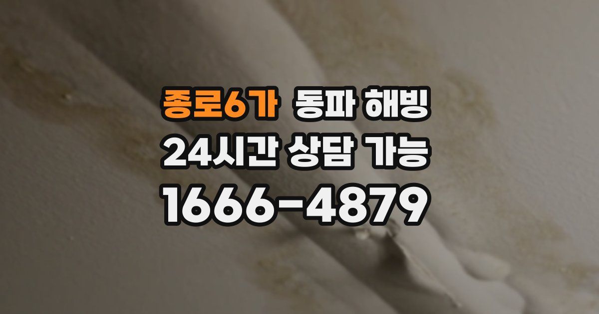 종로6가 동파 해빙