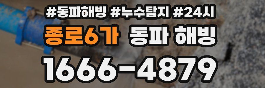 종로6가 동파