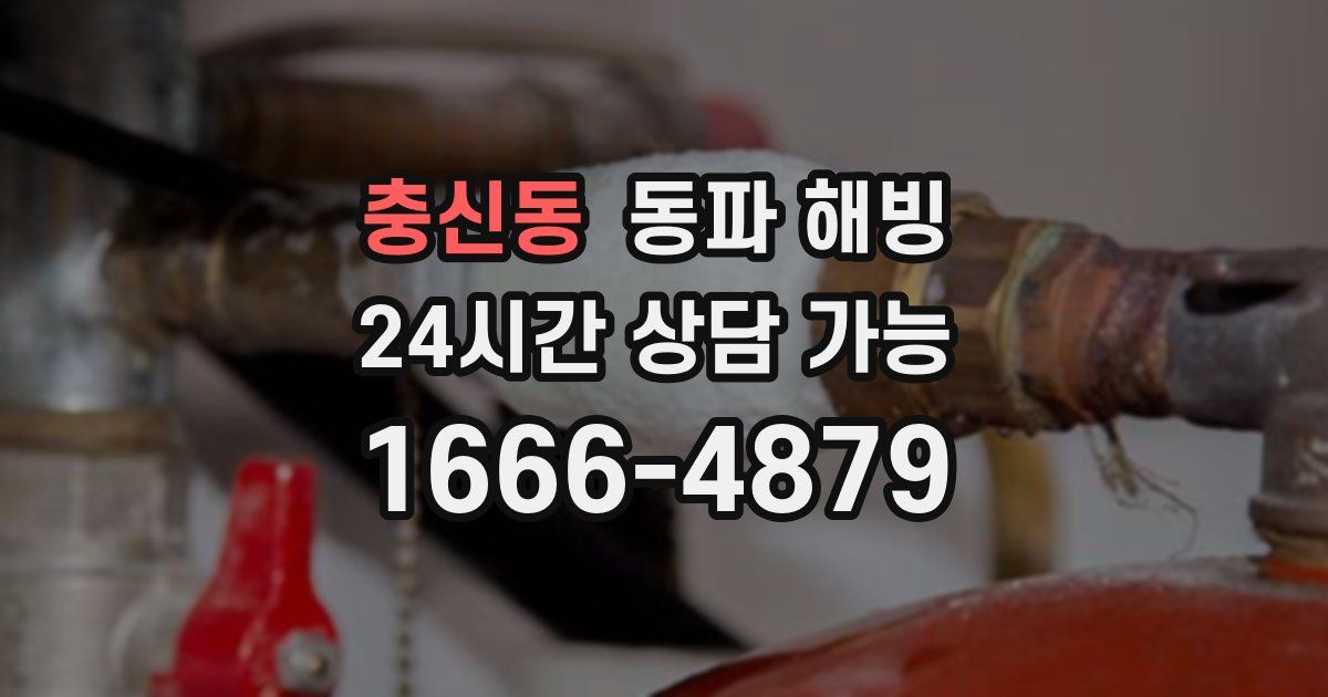 충신동 동파 해빙