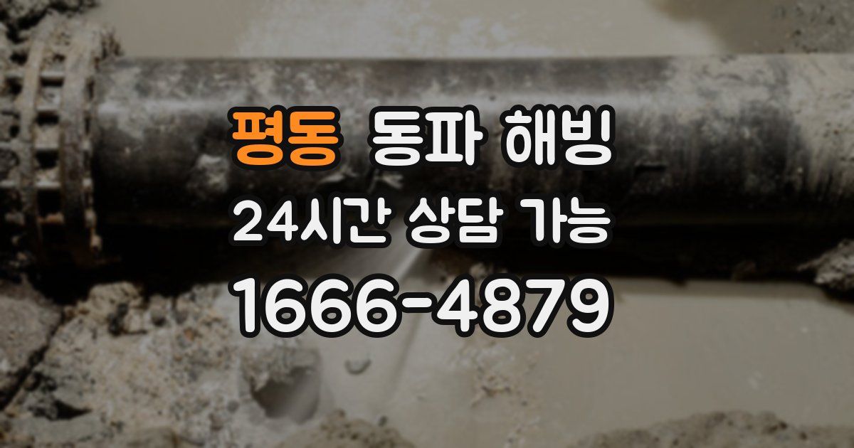 평동 동파 해빙