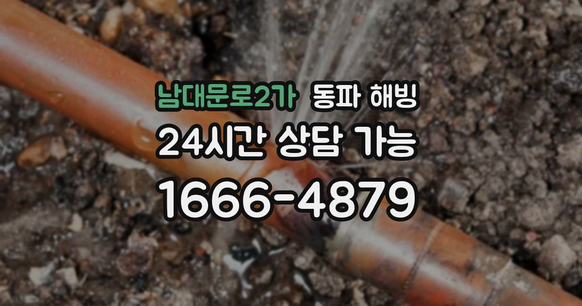 남대문로2가 동파 해빙