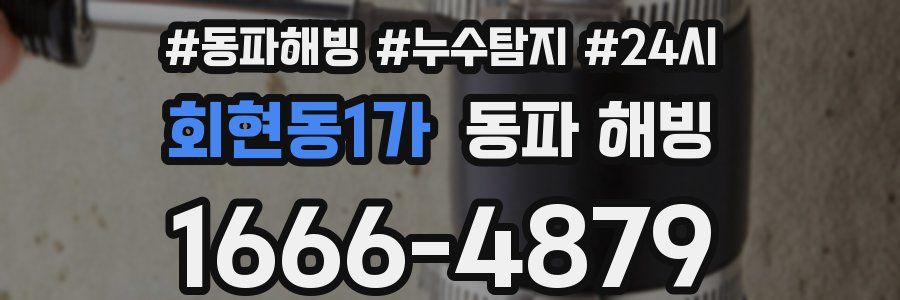 회현동1가 동파