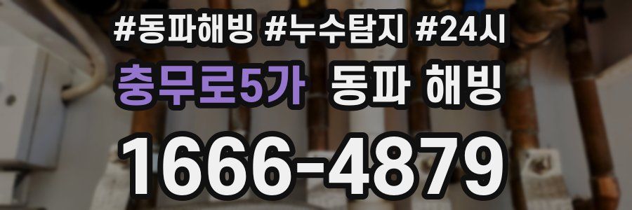 충무로5가 동파