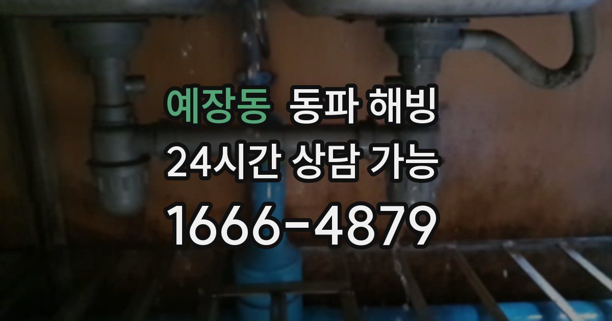 예장동 동파 해빙