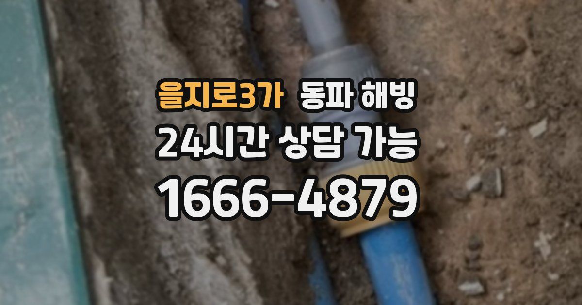 을지로3가 동파 해빙