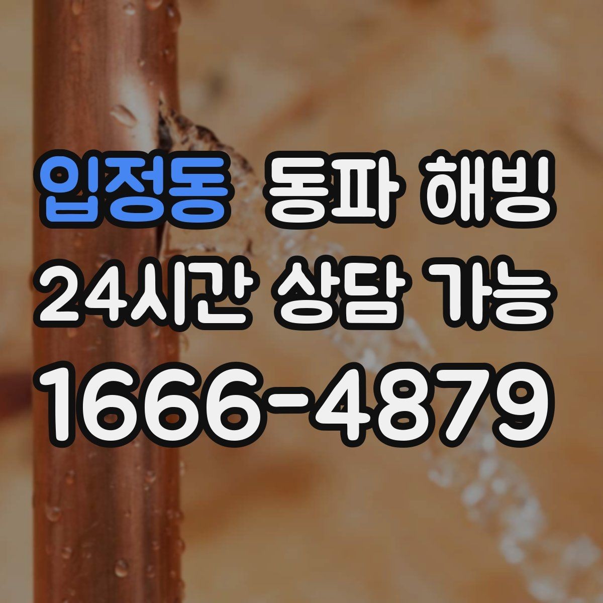 입정동 동파 해빙 급수 중단 상황에서 안전하게 움직이는 순서