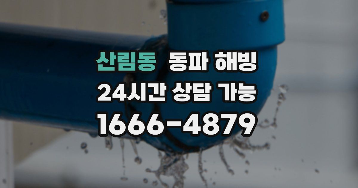 산림동 동파 해빙