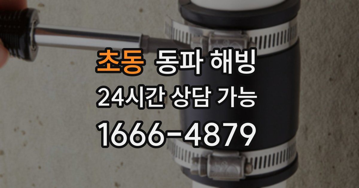 초동 동파 해빙