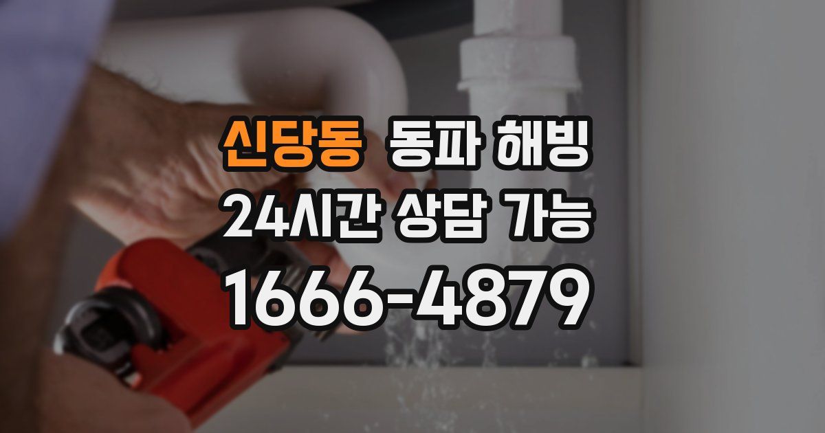 신당동 동파 해빙