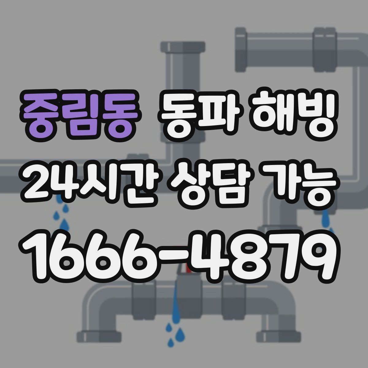 중림동 동파 해빙 물이 다시 나오기 시작했을 때 체크할 것