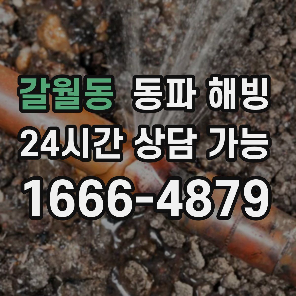 갈월동 동파 해빙 원룸과 다가구 결빙 포인트 차이