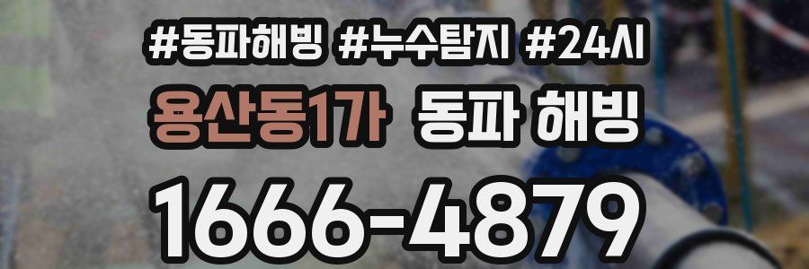 용산동1가 동파