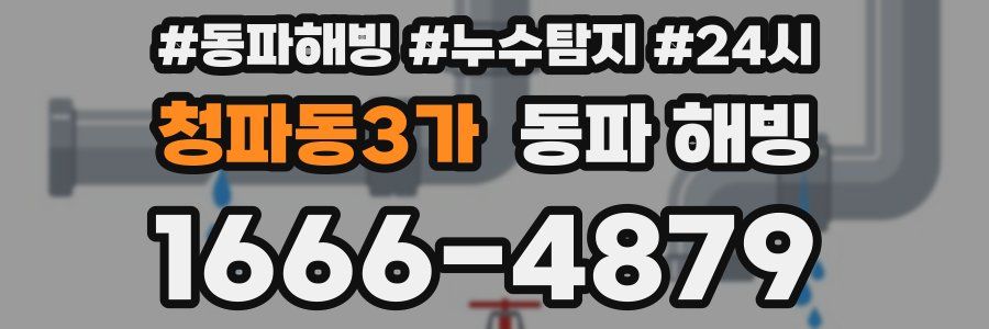 청파동3가 동파