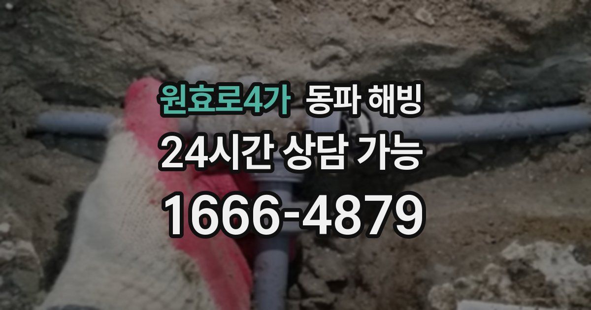 원효로4가 동파 해빙