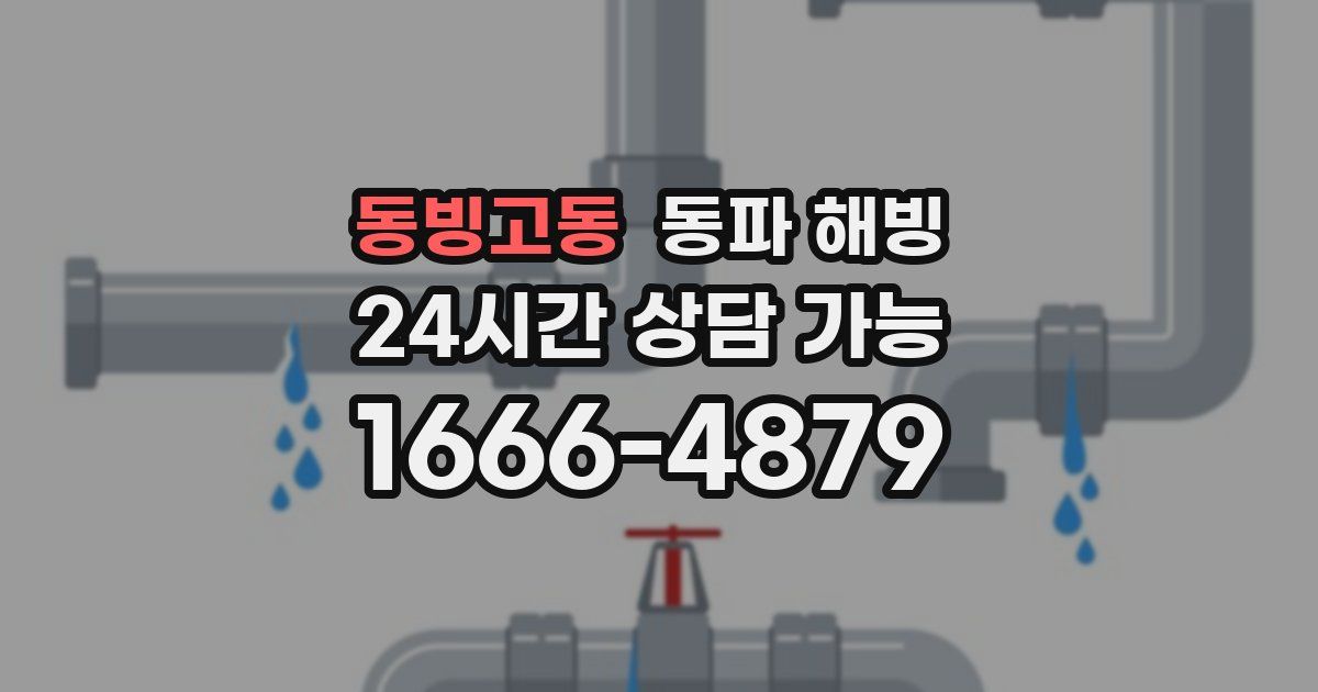 동빙고동 동파 해빙