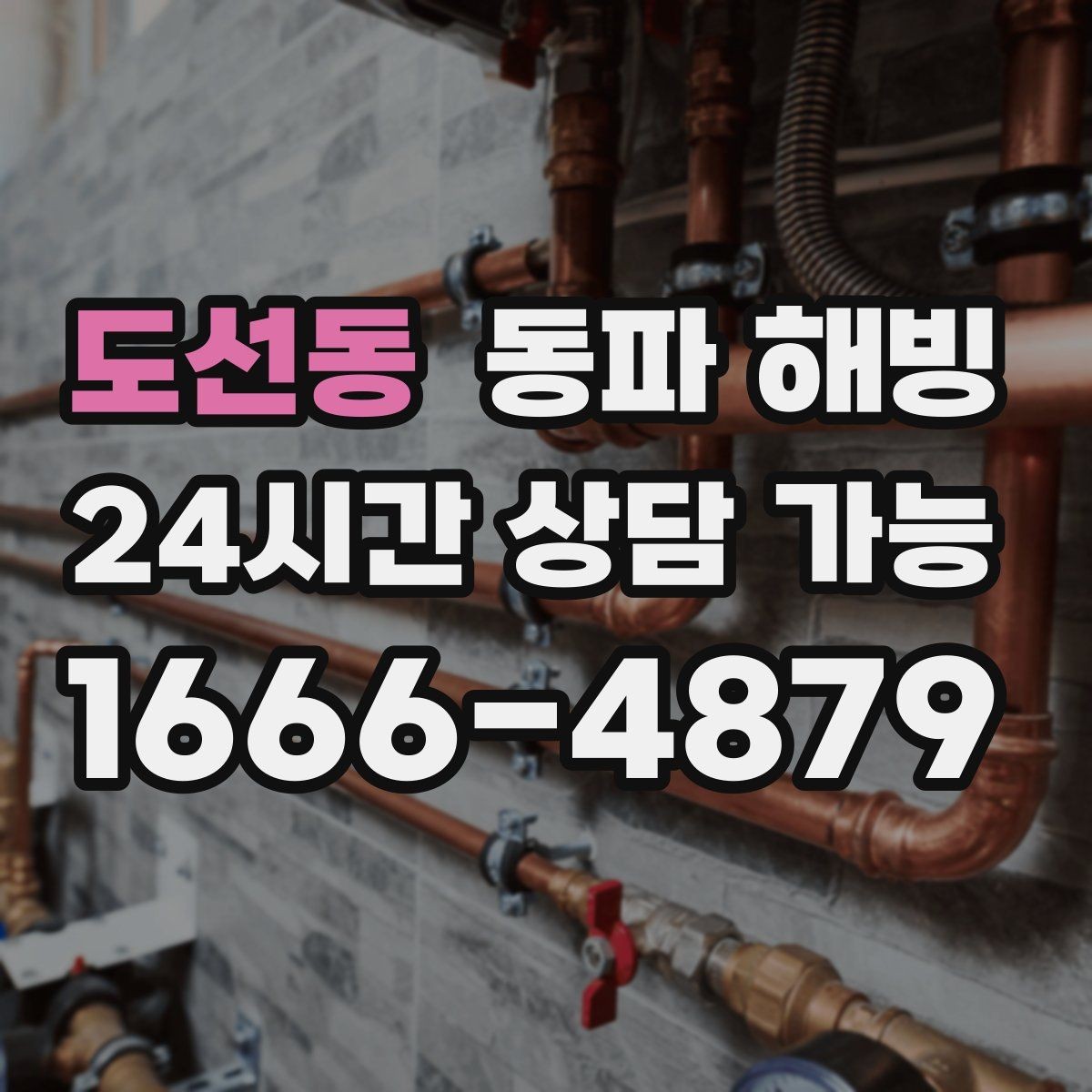 도선동 동파 해빙 외부 노출 배관이 많은 현장 점검 포인트
