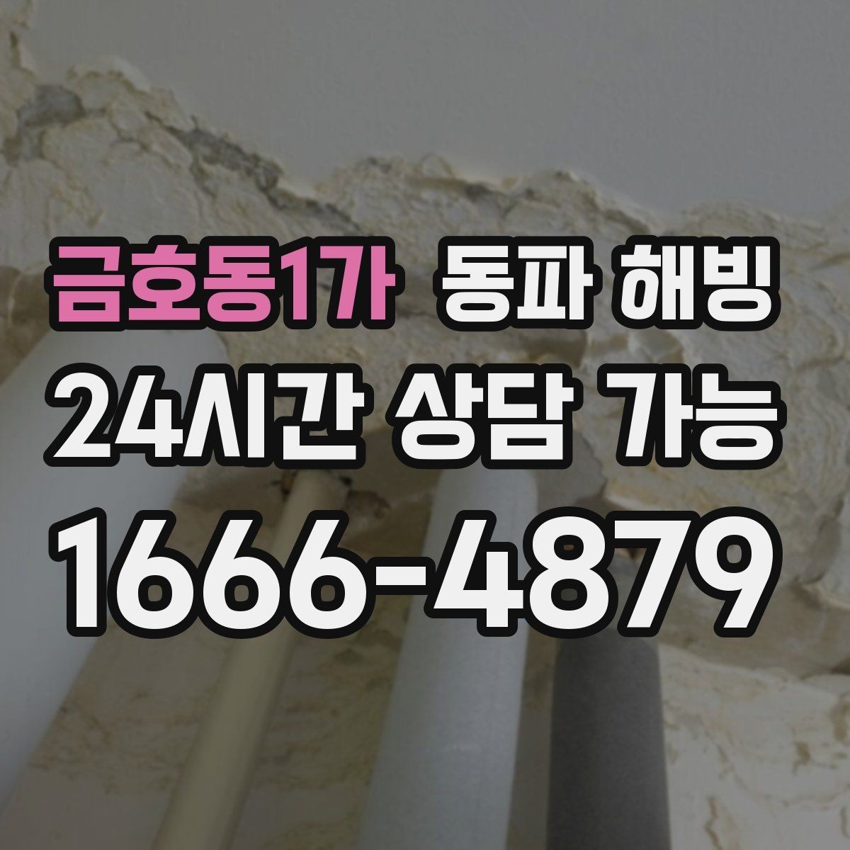 금호동1가 동파 해빙 상가 주방 급수 중단 영업 불편 최소화