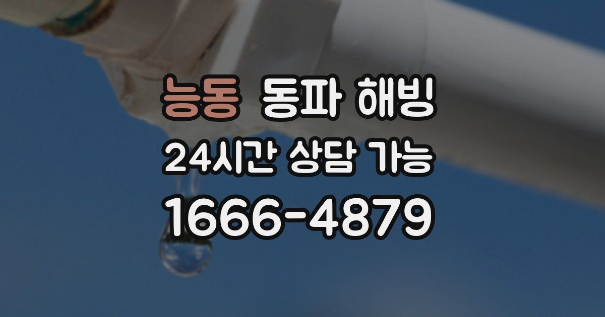 능동 동파 해빙