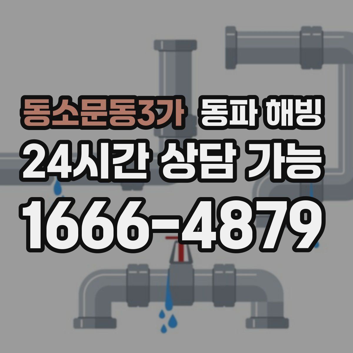 동소문동3가 동파 해빙 욕실 수전 급수 막힘 증상별 점검