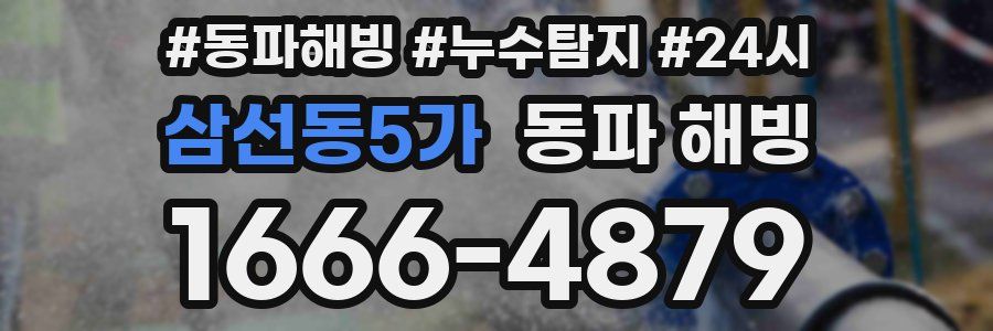 삼선동5가 동파