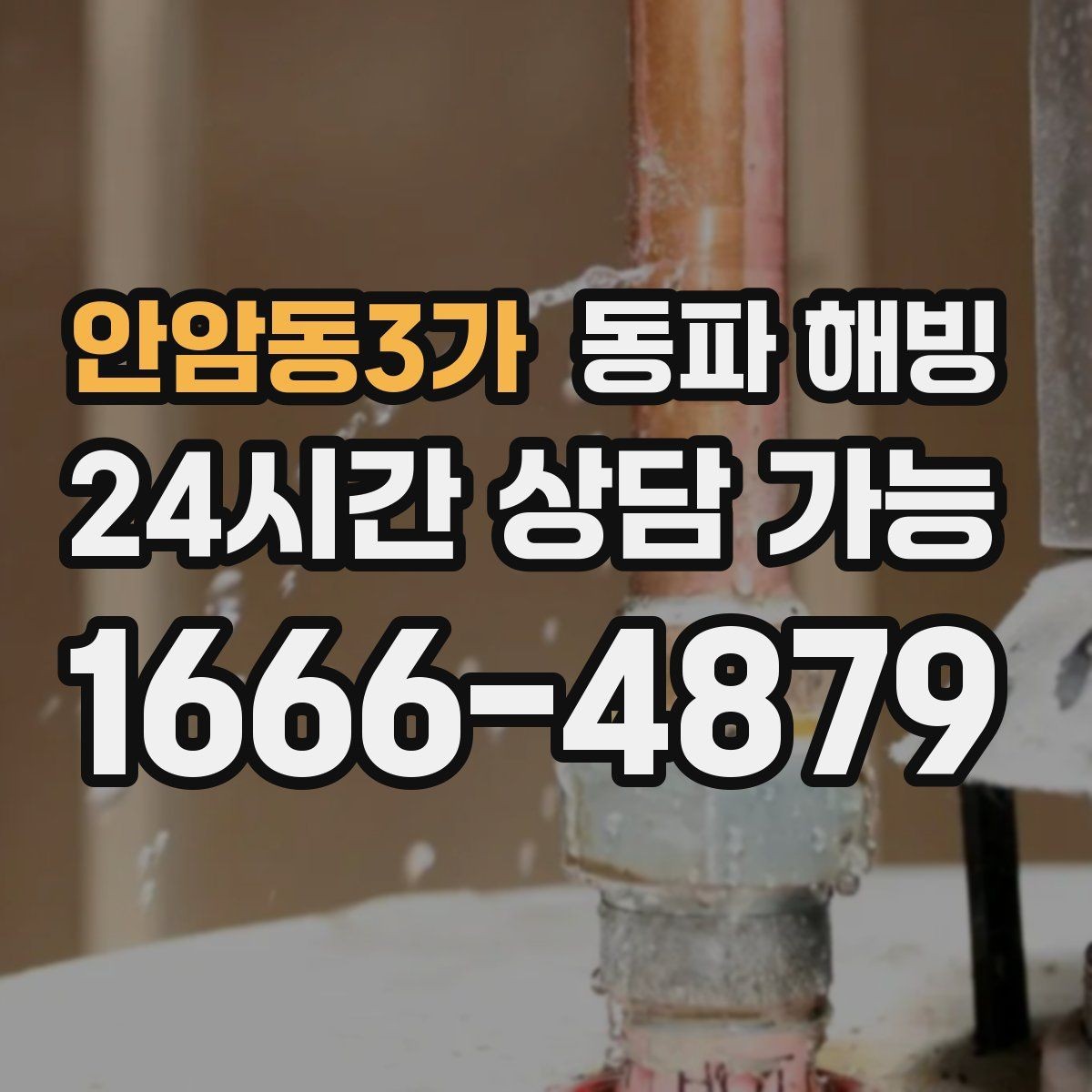 안암동3가 동파 해빙 기온이 더 떨어지기 전 점검하면 좋은 구역