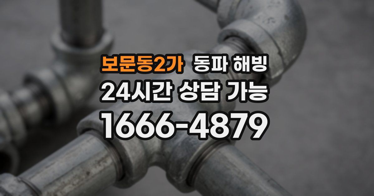 보문동2가 동파 해빙