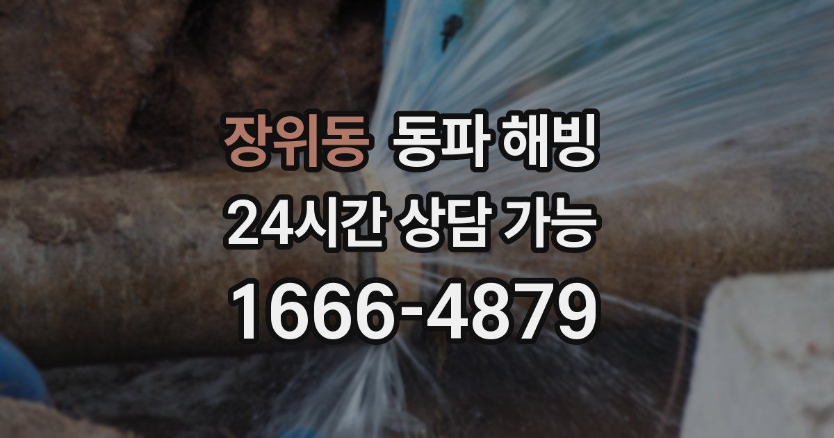 장위동 동파 해빙