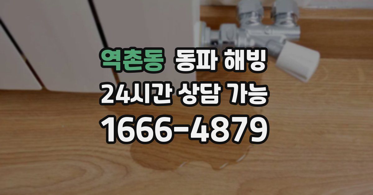 역촌동 동파 해빙