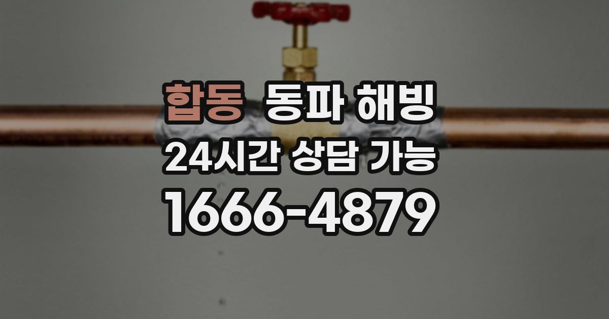 합동 동파 해빙