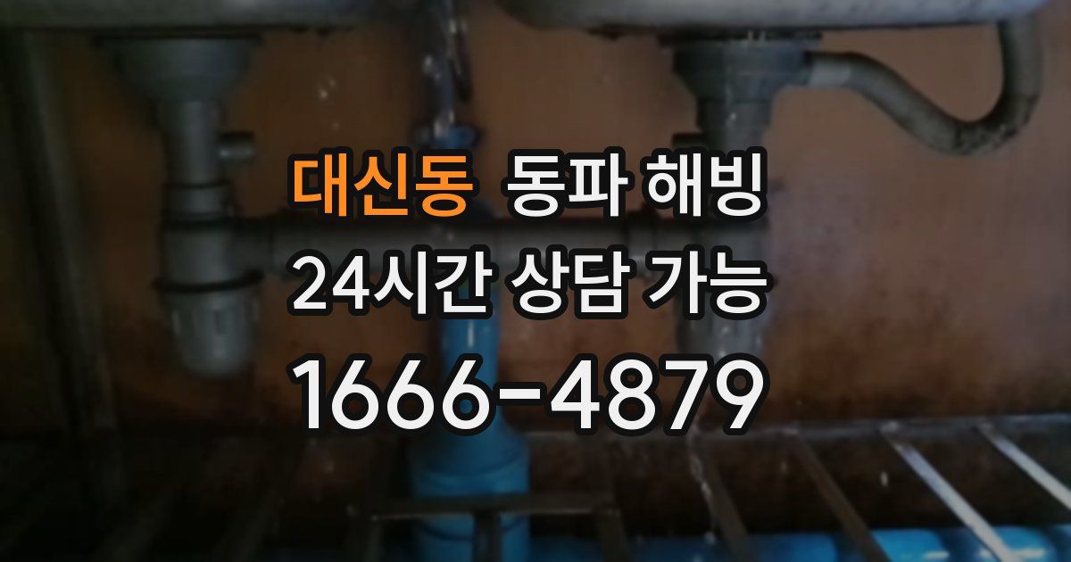 대신동 동파 해빙