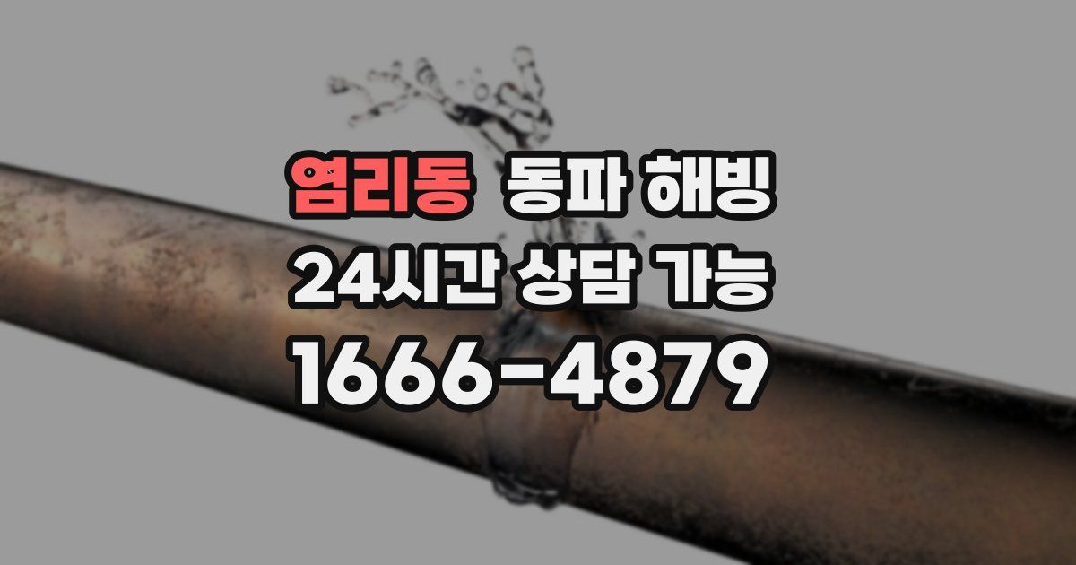 염리동 동파 해빙