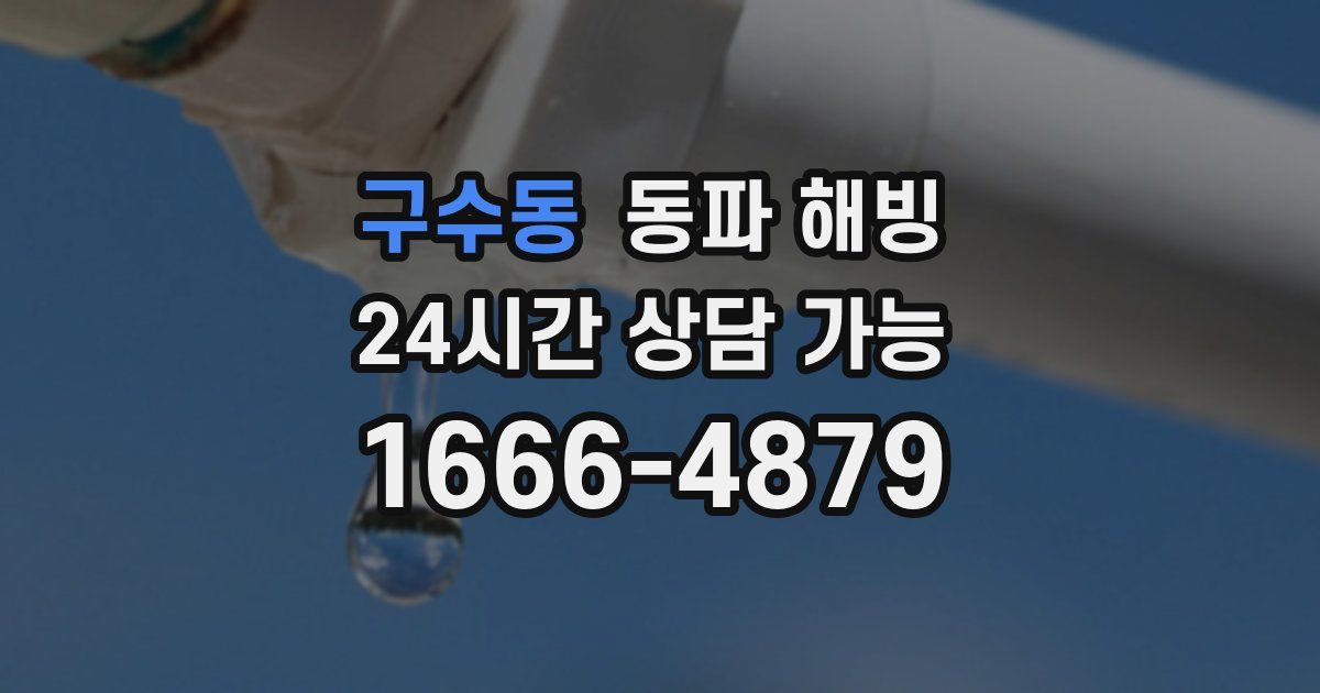 구수동 동파 해빙