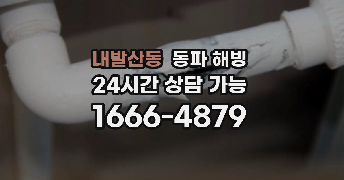 내발산동 동파 해빙