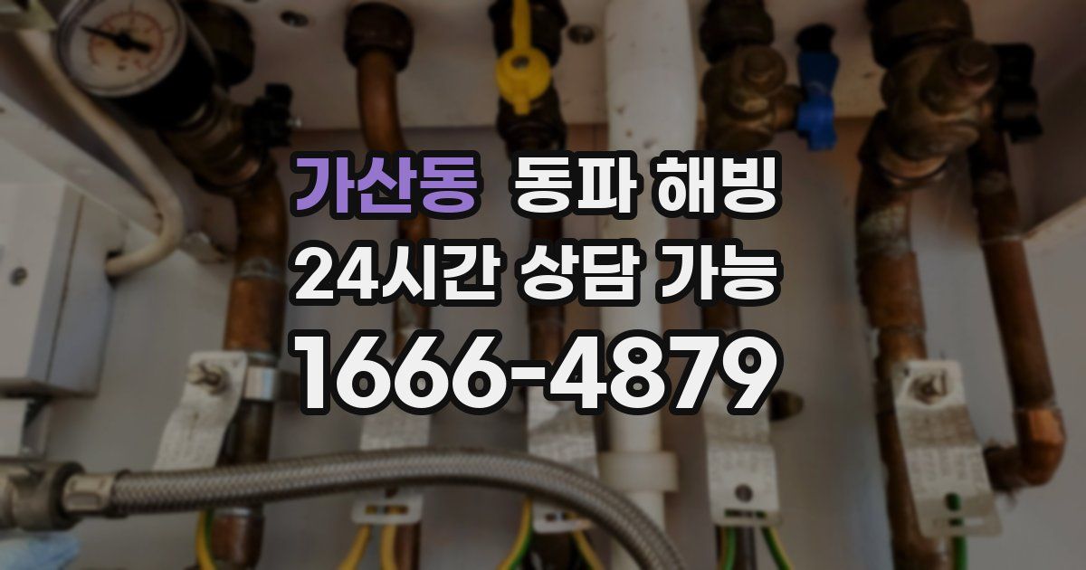 가산동 동파 해빙