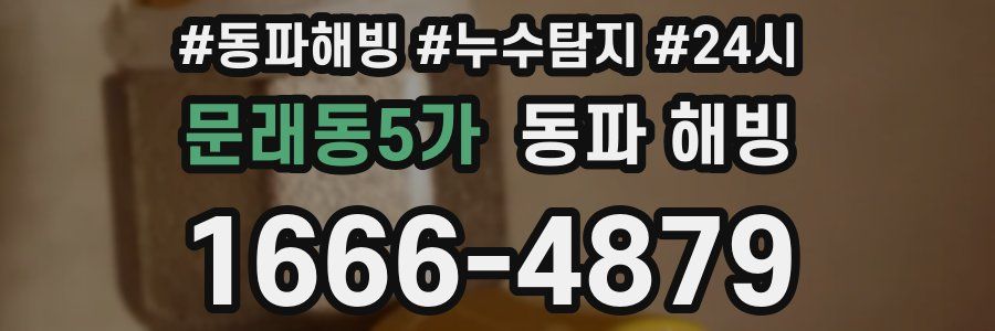 문래동5가 동파