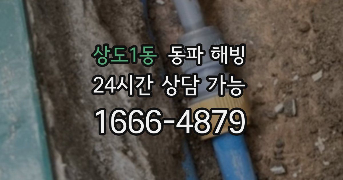 상도1동 동파 해빙