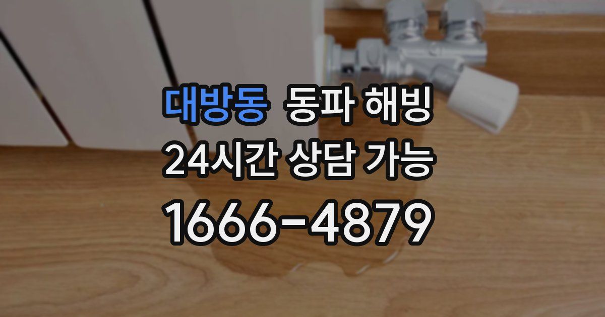 대방동 동파 해빙