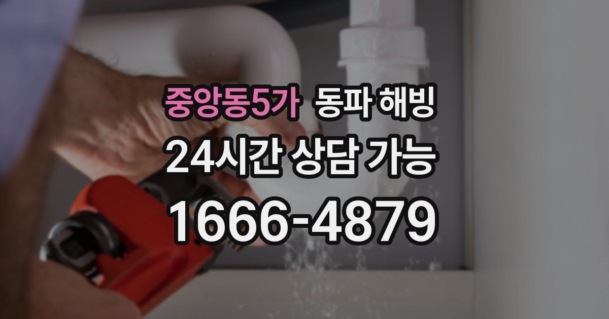 중앙동5가 동파 해빙